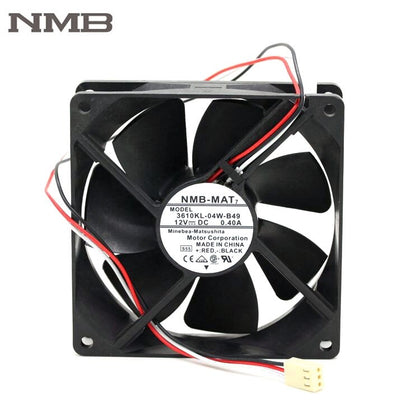 NMB 3610KL-04W-B49  90*90*25MM 9225 12V 9cm 0.28A Double Ball  Wind Machine Cooling Fan