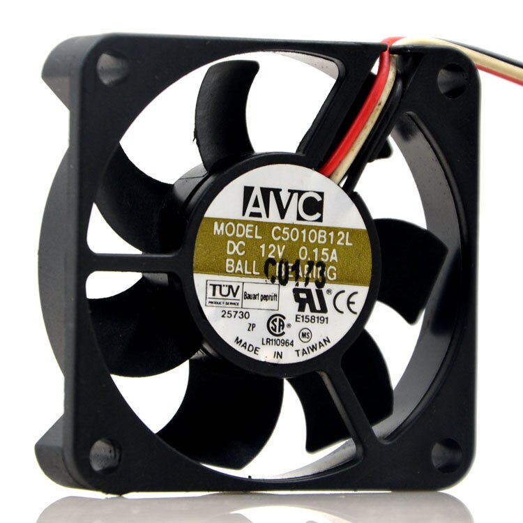 AVC C5010B12L 5010 12V CPU 5CM Cooling Fan