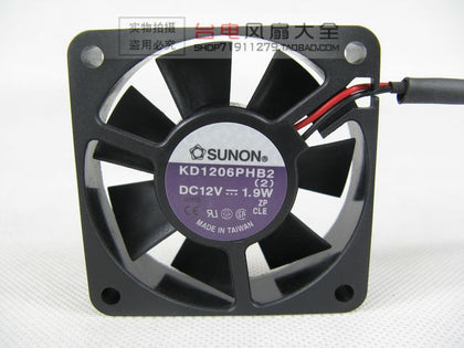 SUNON KD1206PHB2 12V DC 60x60x15mm Brushless Cooling Fan - product photo 2