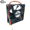 Computer Cooling Fan 80mm 12V SXDOOL SXD8025S12M 80*80*25mm DC Brushless Cooler 0.25A(rated 0.35A) 3P Server Inverter PC Case