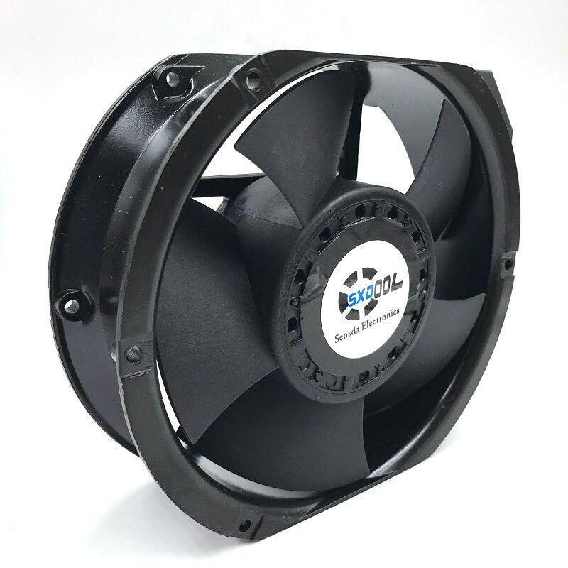 SXDOOL Industrial Fan 6C-230HB C 1751 17251 17cm AC 220V Capacitor Run Type Case Cooling 172*150*51MM 2850/3400 RPM 198/235CFM
