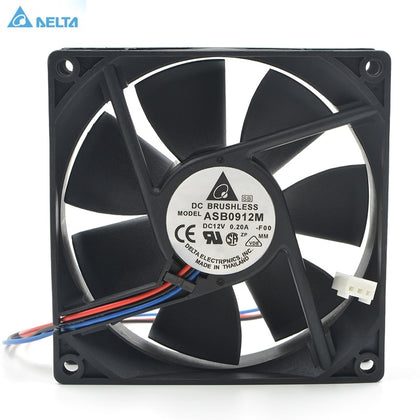 Delta ASB0912M 9025 12V 0.20A Ultra Quiet Chassis Power Supply Cooling Fan