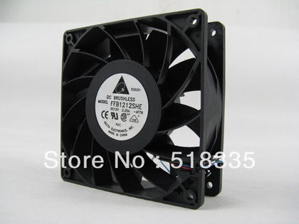Delta FFB1212SHE 12V DC 120x120x38mm Brushless Cooling Fan - product photo 2