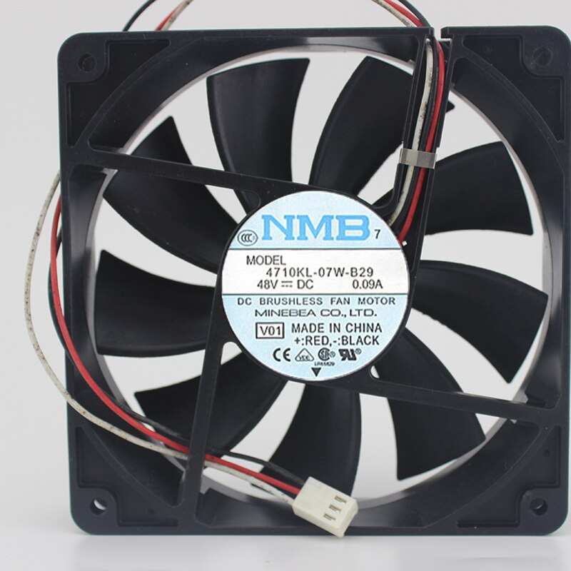 NMB  4710KL-07W-B29 Fan 48V 0.09A 120*120*25MM   NMB