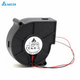 Delta BFB0724H 24V DC blower - manufacturer label and red-black wire loop