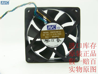 Server CPU Fan  AVC 7015 DS07015T12U DC 12V 0.7A P004 four-wire PWM