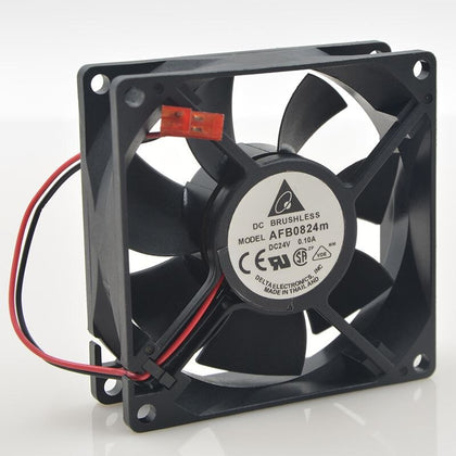 Delta AFB0824M 80x80x25.4mm 24V DC 2-Wire Axial Cooling Fan