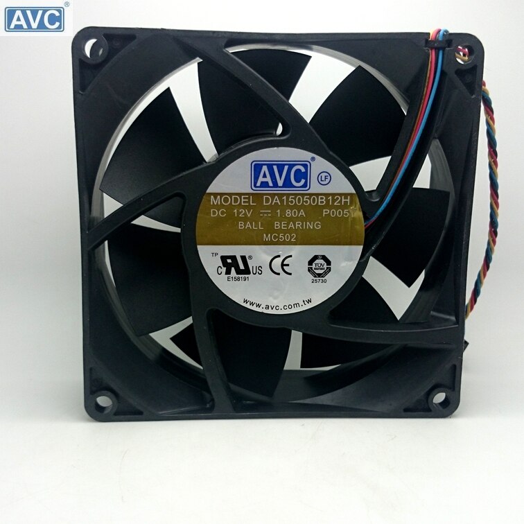 AVC DA15050B12H DC12V 1.80A 150*150*50MM 150mm 15cm Powerful Axial Case Pwm Cooling Fan