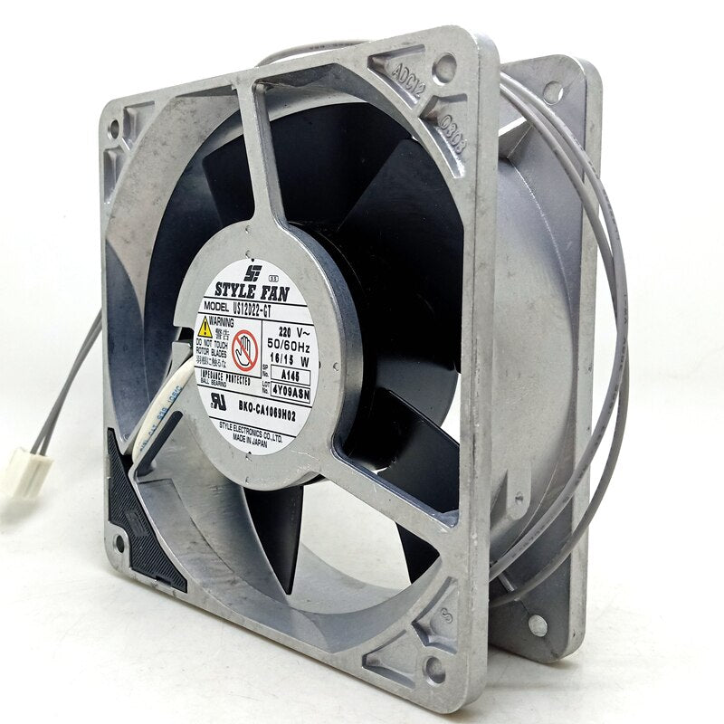 10pcs US12D22-GT  AC 220V Cooling Fan 120mm   STYLE Fan 12038v 220V Inverter PLC AC Cooling Fan