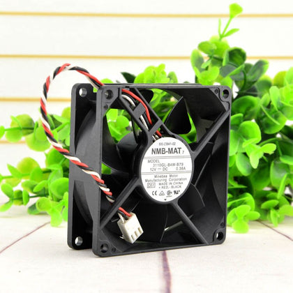 NMB  3845 3825 Fan 3110GL-B4W-B79 8025 80*80*25mm DC 12v 0.38a Switch Power Supply Axial Cooling Fan