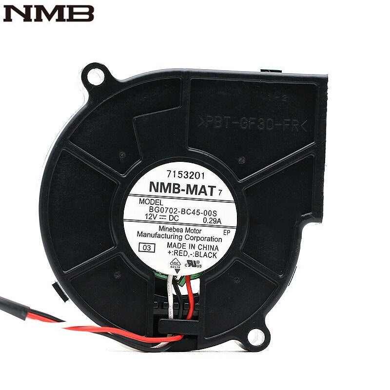 NMB BG0702-BC45-00S 12V 0.29A 7025 7CM Heat Dissipation Turbofan Coolign Fan