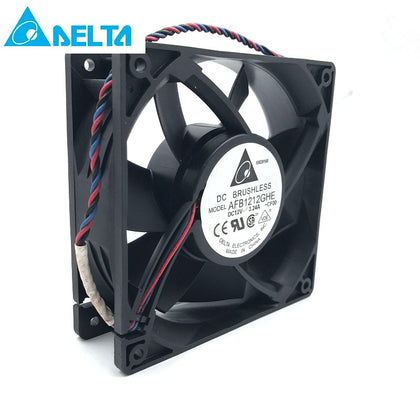 Delta AFB1212GHE 120x120x38mm DC 12V 3.24A 3-pin TAC Connector Axial Powerful Cooling Fan