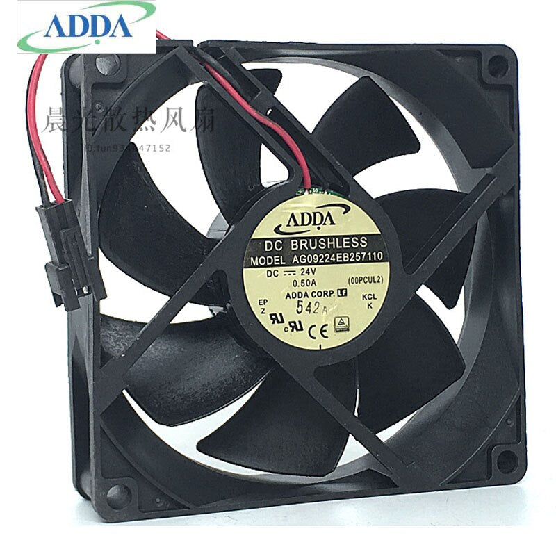 ADDA AG09224EB257110 9CM 24V 0.50A 9025 Dual Ball Inverter Server Cooling Fan