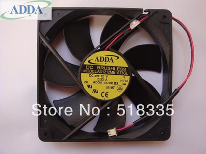 ADDA AD1212MB-A71GL 120*120*25mm 12cm 129mm 2,050rpm 80.5CFM  Chassis Mute Power Dedicated Cooling Fan