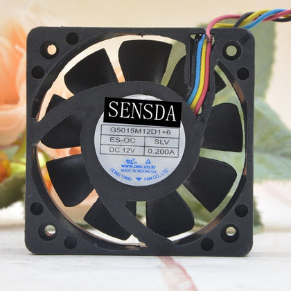 Silent Quiet 50mm Fan  NONOISE G5015M12D1+6 12V 0.2A 50*50*15mm 4pin PWM Car Audio Cooling Fan