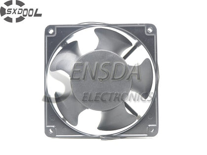 SXDOOL Industrial Cooling Fan 12038 12cm 120mm AC 220V 0.14A Axial Case Server Inverter Fan Dual Ball Bearing