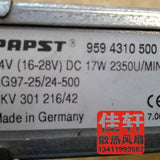 PAPST RG97-25/24-500 label: 24V DC, 17W, 2350 RPM