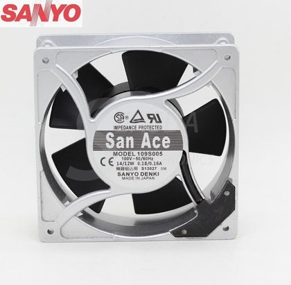 Sanyo 109S005 100V 0.18/0.16A Aluminum Frame 12038 12CM Fan