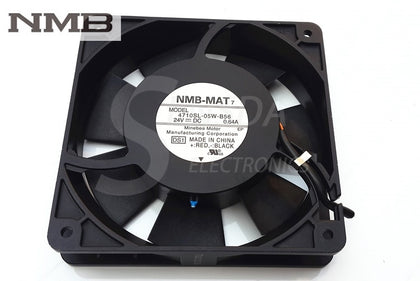 NMB 4710SL-05W-B56 12025 24V 0.64A 12cm 120mm Aluminum Frame High Tempreture Axial Industrial Cooling Fan