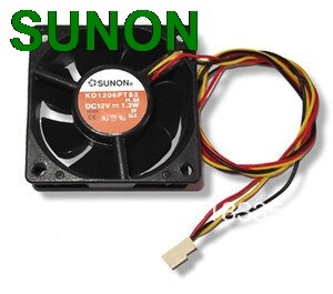 Sunon KD1206PTS2 6CM 6*6*2.5CM  60x60x25mm 6025 3 Pin CPU Case Fan The Fan Van Always  Fans