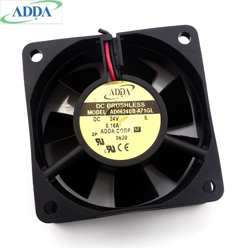 ADDA AD0624UB-A71GL 6025 60*60*25mm 24V 0.16A 6CM Inverter Cooling Fan