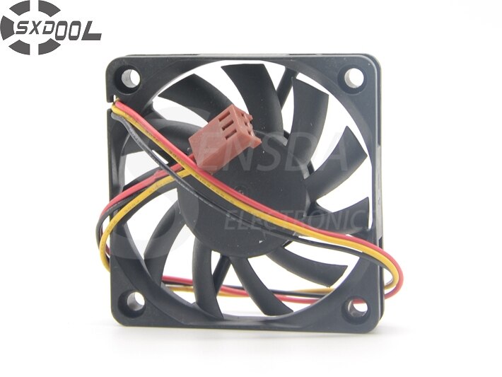 SXDOOL R126010BU 6010 6CM  Double Ball 12V 0.35A Fan CPU Cooler Winds Of 60 * 60 * 10mm Cooler