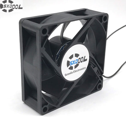 SXDOOL Large Air Flow Cooling Fan 70*70*25mm 7cm AC 115/230V 50/60HZ 4W 3500RPM 27.6CFM Case Cooling Fan