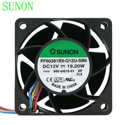 Sunon PF60381BX-Q12U-SB9 60*60*38mm DC12V 19.20W 1.6A 56DBA Powerful Axial Cooling Fan