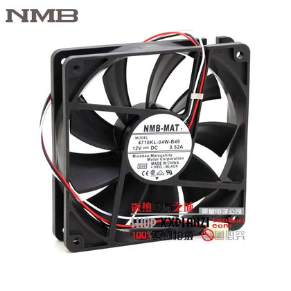 NMB7 4710KL-04W-B49 12025 12CM 0.52A 12V Wind Capacity Chassis Fan