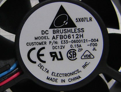 Delta AFB0612H 12V DC 60x60x25mm Brushless Cooling Fan - product photo 2