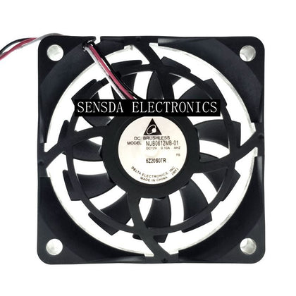 Delta NUB0612MB NUB0612MB-01 12V 0.10A 6015 60mm 60x60x15mm Silent Quiet Server Square Projector Cooling Fan