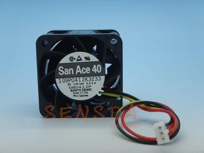 Sanyo 109P0412K3233 12V DC 40x40x28mm Brushless Cooling Fan - product photo 2