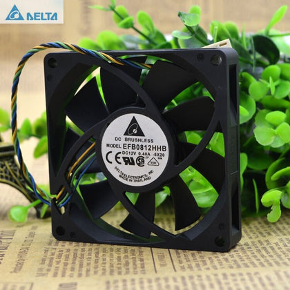 Delta EFB0812HHB 8CM 80MM 80*80*15MM 8015 12V 0.4A 4P PWM Axial Cooling FAN