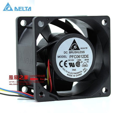 Delta 6CM 60MM 60*60*38MM 6038 12V 1.68A Super Violent Winds Of Support PWM Fan PFC0612DE