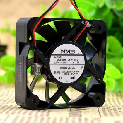 NMB 2006ML-05W-B50 5CM 50*50*15 24V 0.12A 2 Wire Cooling Fan