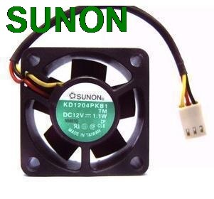 Sunon KD1204PKB1 4020 4CM 40mm Cooling Fan Switch 12V 1.1W Industrial Cooler