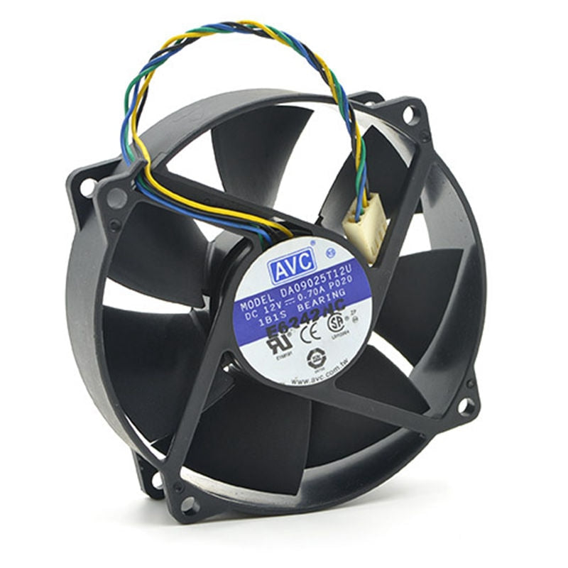 AVC DA09025T12U 9025 90mm / 80mm x 25mm PWM Round Cooler Cooling Fan 12V 0.70A