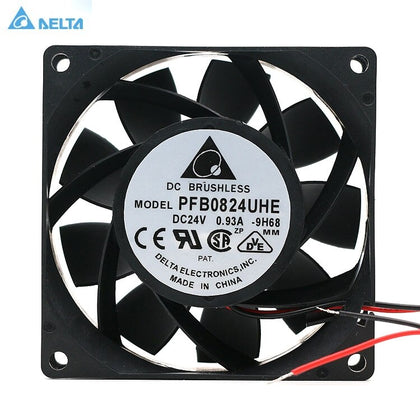 Delta PFB0824UHE 8038 24V 0.93A 4 Line PWM Temperature Control Inverter Cooling Fan 107.3CFM  7500RPM