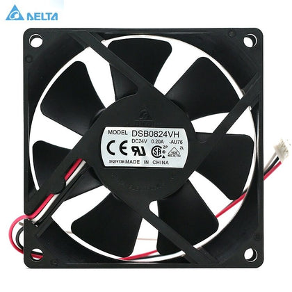 Delta DSB0824VH-AU76 8025 DC 24V 0.20A 8CM Inverter Server Axial Cooling Fan