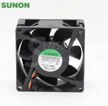 Sunon PSD4808PMBX-A 80*80*38MM 80mm DC 48V 22.1W Server Square Inverter Axial Cooling Fans