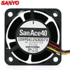 Sanyo 109P0412G3D073 4028 40*40*28mm 12V 0.31A 3Wire 1U Dc Axial Case Cooling Fan