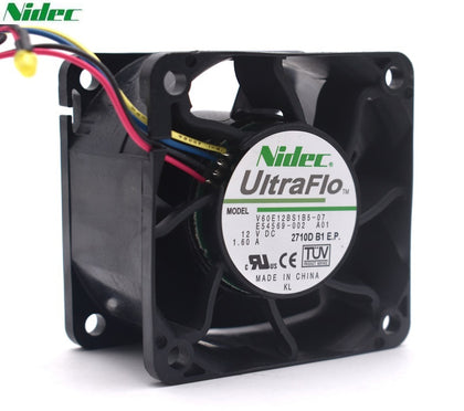 Nidec V60E12BS1B5-07 6038 Violent Fan 12V 1.60A 4-Pin 60*60*38mm Cooler