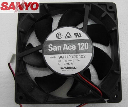 Sanyo 9GH1212C402 12025 12cm DC12V 0.21A  Dual Ball Quality Assurance Cooling Fan