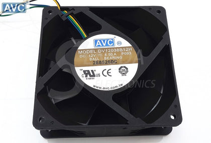 AVC DV12038B12H 12038 120mm 12cm 12V 4.5A High Speed Server Inverter Axial Cooling Fans Cooler