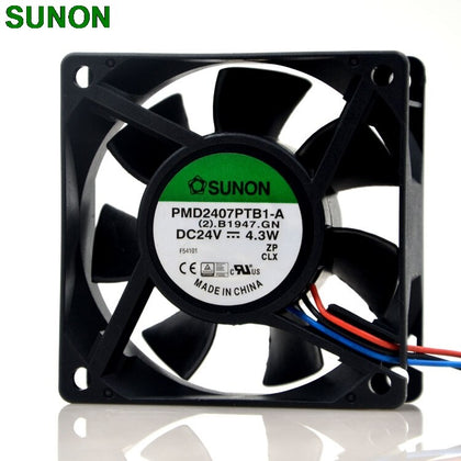 Sunon PMD2407PTB1-A 24V 4.3W 7CM 7025 3wire Inverter Case Fan