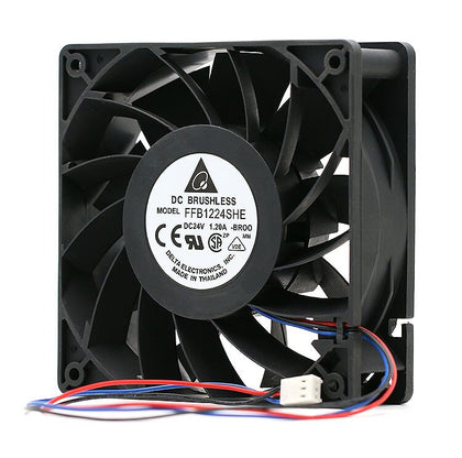 Delta FFB1224SHE 24V DC 120x120x38mm Brushless Cooling Fan - product photo 2