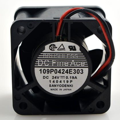 Sanyo 109P0424E303 24V DC 40x40x28mm Brushless Cooling Fan - product photo 2