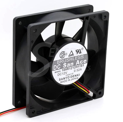 Sanyo 109R1212H1161 12V DC 120x120x38mm Brushless Cooling Fan - product photo 2