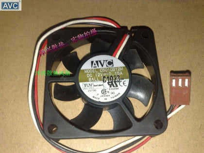 AVC C5010B12M Three Lines 5cm 50mm Fan DC 12V 0.15A Server Inverter Cooler