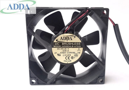 ADDA AD0824LB-A70GL DC 24V 0.09A Server Axial Cooling Fans 8cm 8025 80x80x25mm Cooler